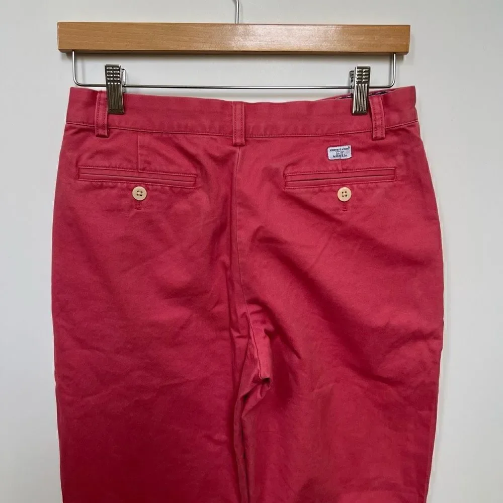 Vineyard Vines Boy’s Nantucket Red Chino Pants Flat Front Preppy Kids size 18
